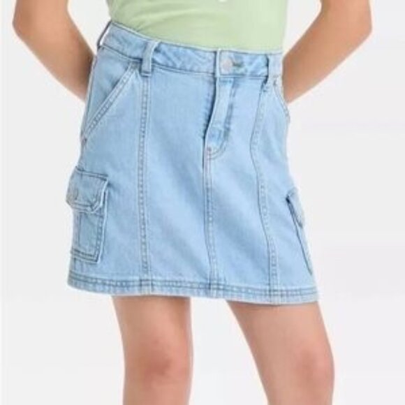 Cat & Jack Other - Cat & Jack Girls Denim Mini Skirt Size 8